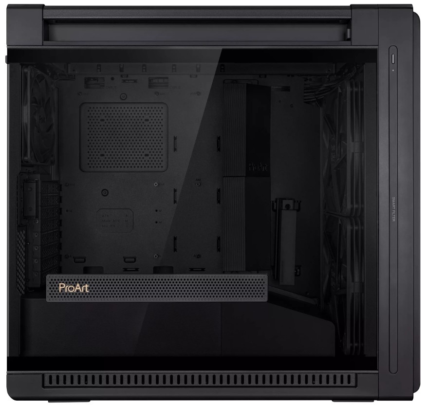 Корпус ASUS PROART PA602 TG ARGB черный PA602/BLK/TG (90DC00J0-B09000)
