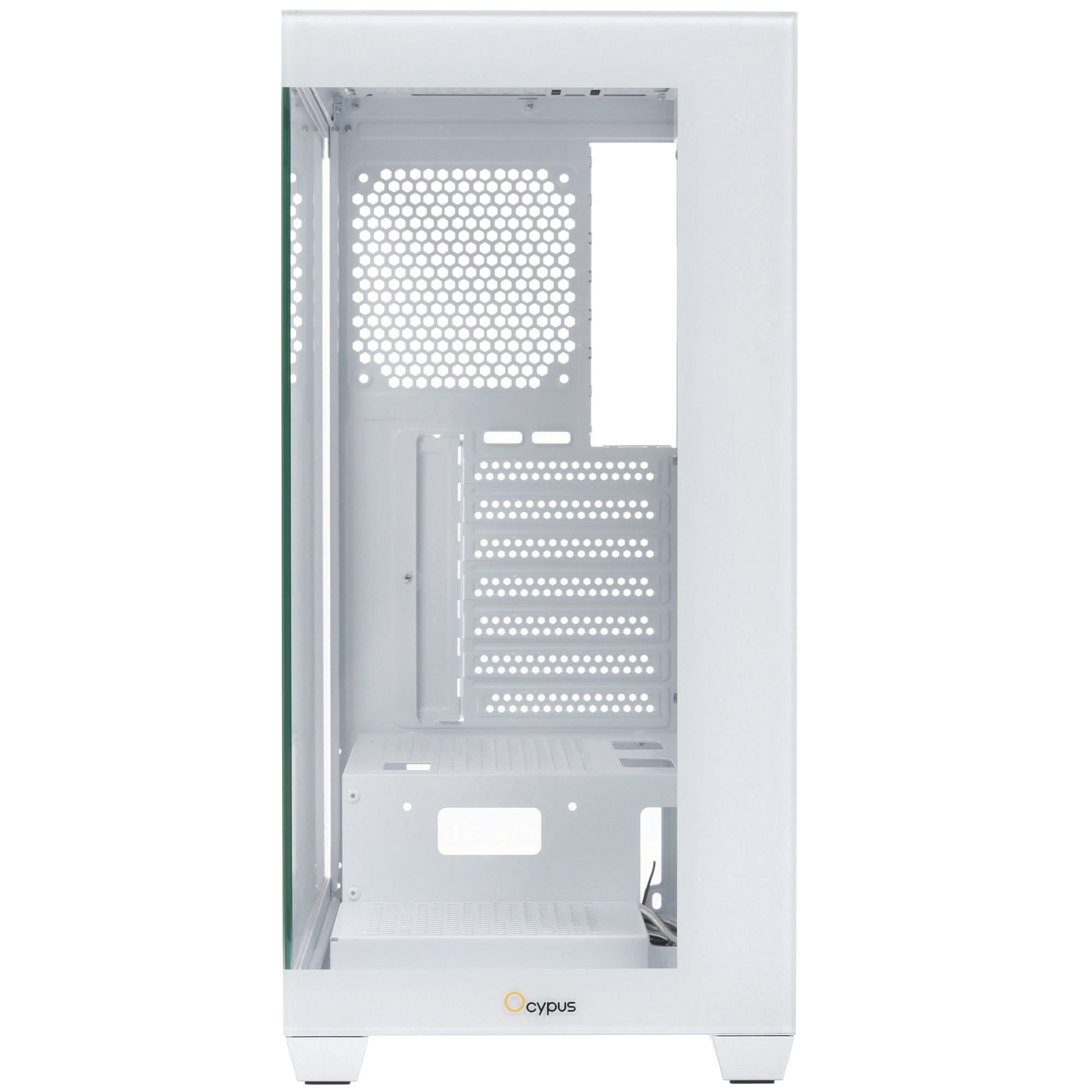Корпус для ПК Case Ocypus Gamma C72 WH ATX / win / white / no PSU / Tempered Glass