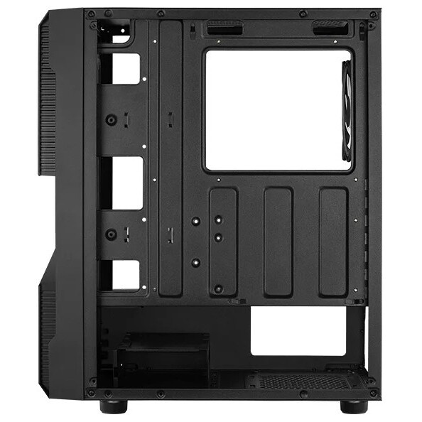 Компьютерный корпус Aerocool  / Formula Menace Saturn FRGB-G-BK-v1 черный без БП ATX 4x120mm 2xUSB2.