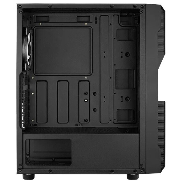 Компьютерный корпус Aerocool  / Formula Menace Saturn FRGB-G-BK-v1 черный без БП ATX 4x120mm 2xUSB2.