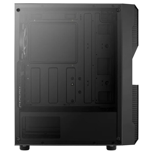 Компьютерный корпус Aerocool  / Formula Menace Saturn FRGB-G-BK-v1 черный без БП ATX 4x120mm 2xUSB2.