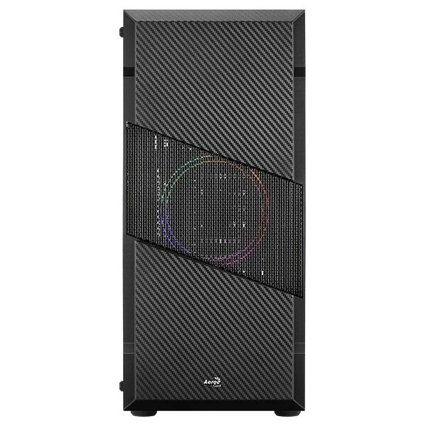 Компьютерный корпус Aerocool  / Formula Menace Saturn FRGB-G-BK-v1 черный без БП ATX 4x120mm 2xUSB2.