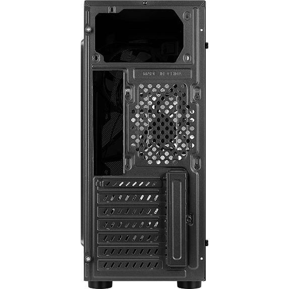 Компьютерный корпус Aerocool  / Formula Menace Saturn FRGB-G-BK-v1 черный без БП ATX 4x120mm 2xUSB2.