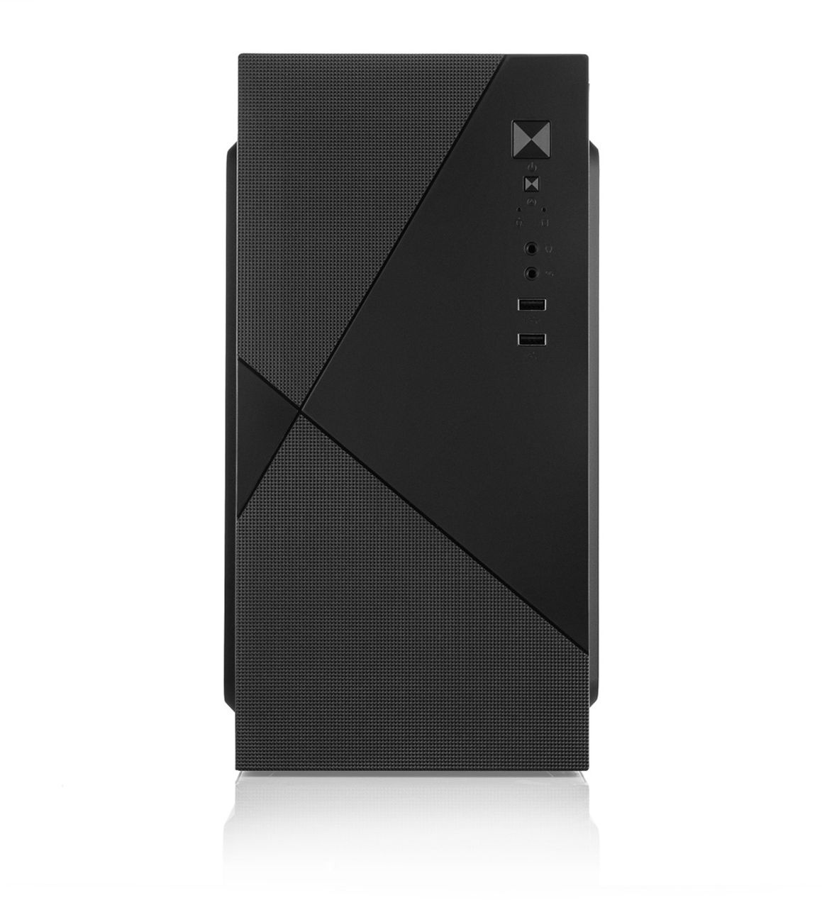 Компьютерный корпус с блоком питания 450Вт. Case Forza mATX, 450W, 2xUSB2.0, Black, w/o FAN, 8 cm fa