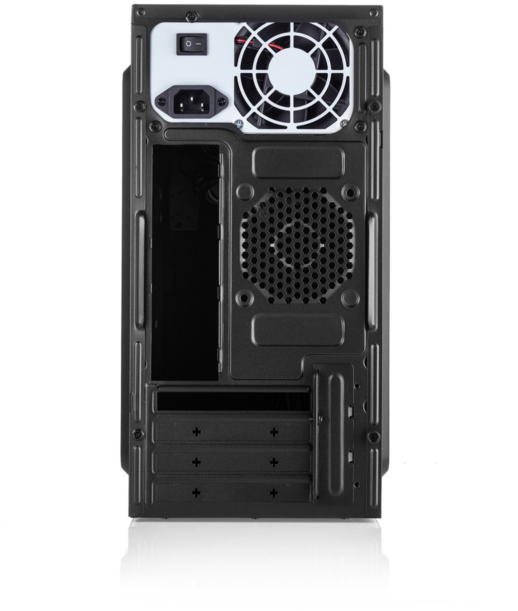Компьютерный корпус с блоком питания 450Вт. Case Forza mATX, 450W, 2xUSB2.0, Black, w/o FAN, 8 cm fa