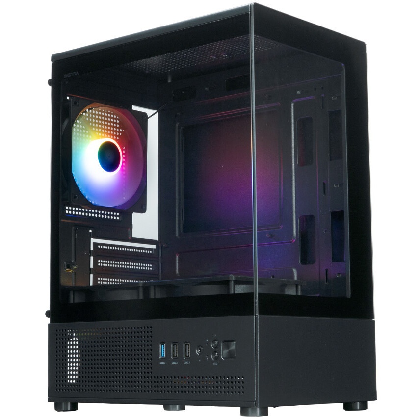 Компьютерный корпус Minitower ExeGate i3 SEA LE (mATX, без БП, 1*USB+1*USB3.0, HD аудио, черный, пер