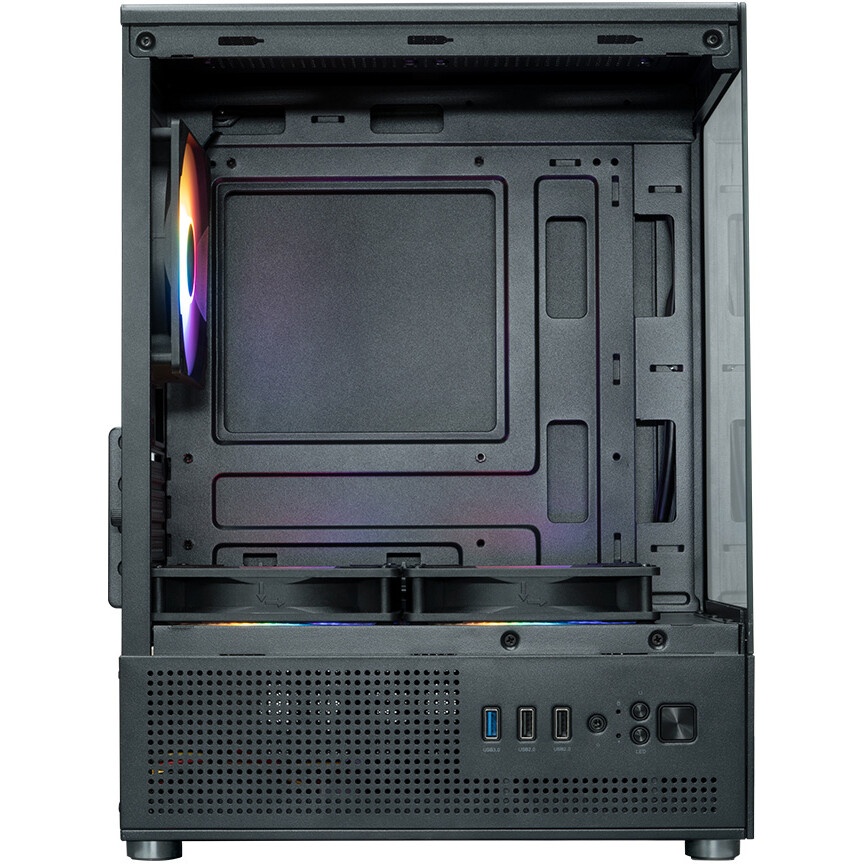Компьютерный корпус Minitower ExeGate i3 SEA LE (mATX, без БП, 1*USB+1*USB3.0, HD аудио, черный, пер