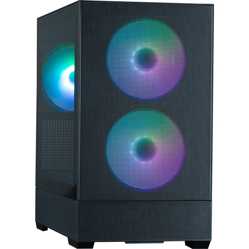 Компьютерный корпус Aerocool / Formula Atomic Lite-G-BK-v2 черный без БП mATX 1x120mm 2xUSB2.0 1xUSB