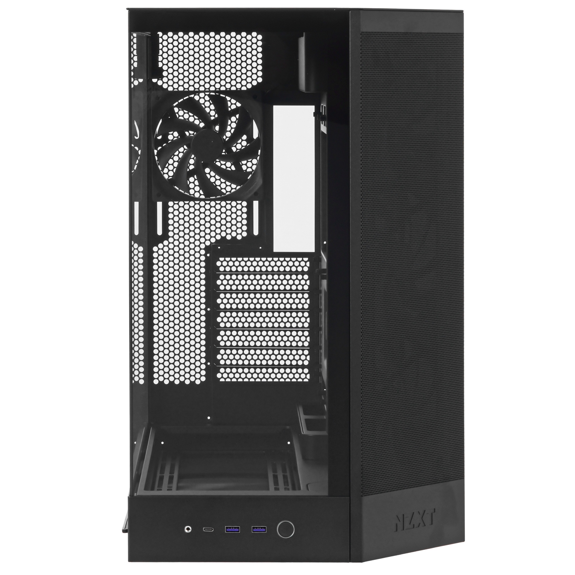 Корпус без блока питания/ Case NZXT H9 Flow (2025), Midi-Tower, TG, 3x140mm + 1x120mm, 2xUSB-A 3.2 +