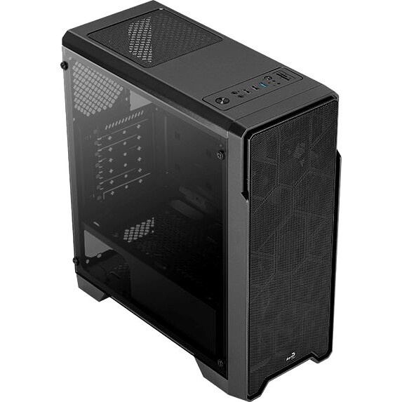 Компьютерный корпус Aerocool / Formula Ore Saturn FRGB-G-BK-v1 (2xUSB, 2xAudio, 0.5 мм,3x120 мм FAN,