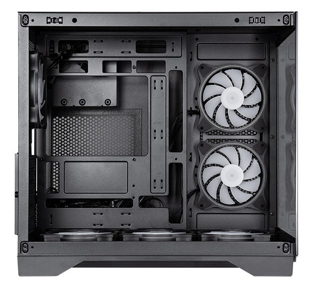 Компьютерный корпус Chieftec Visio черный без БП ATX 2x80mm 4x120mm 2x140mm 1xUSB2.0 2xUSB3.0 audio