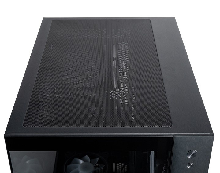 Компьютерный корпус Chieftec Visio черный без БП ATX 2x80mm 4x120mm 2x140mm 1xUSB2.0 2xUSB3.0 audio
