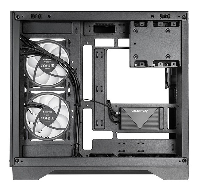 Компьютерный корпус Chieftec Visio черный без БП ATX 2x80mm 4x120mm 2x140mm 1xUSB2.0 2xUSB3.0 audio