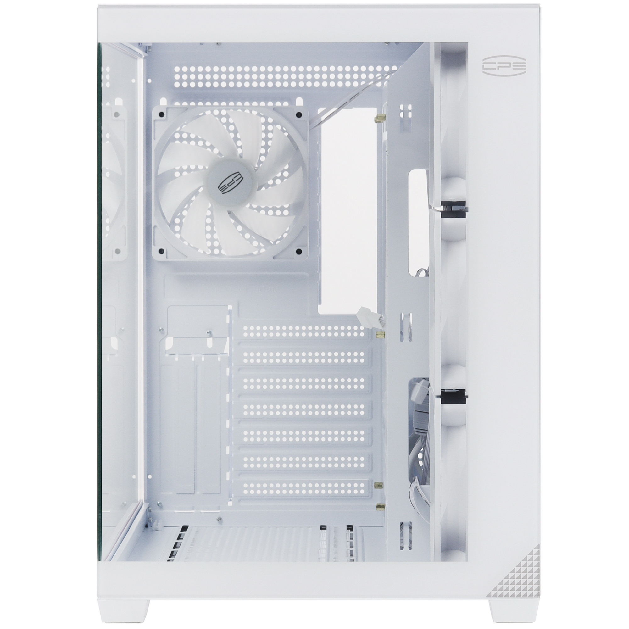 Корпус без блока питания PCCooler C3T700 ARGB WH, Midi-Tower, TG, 4x120mm ARGB, 1xUSB-A 3.0 + 1xUSB-