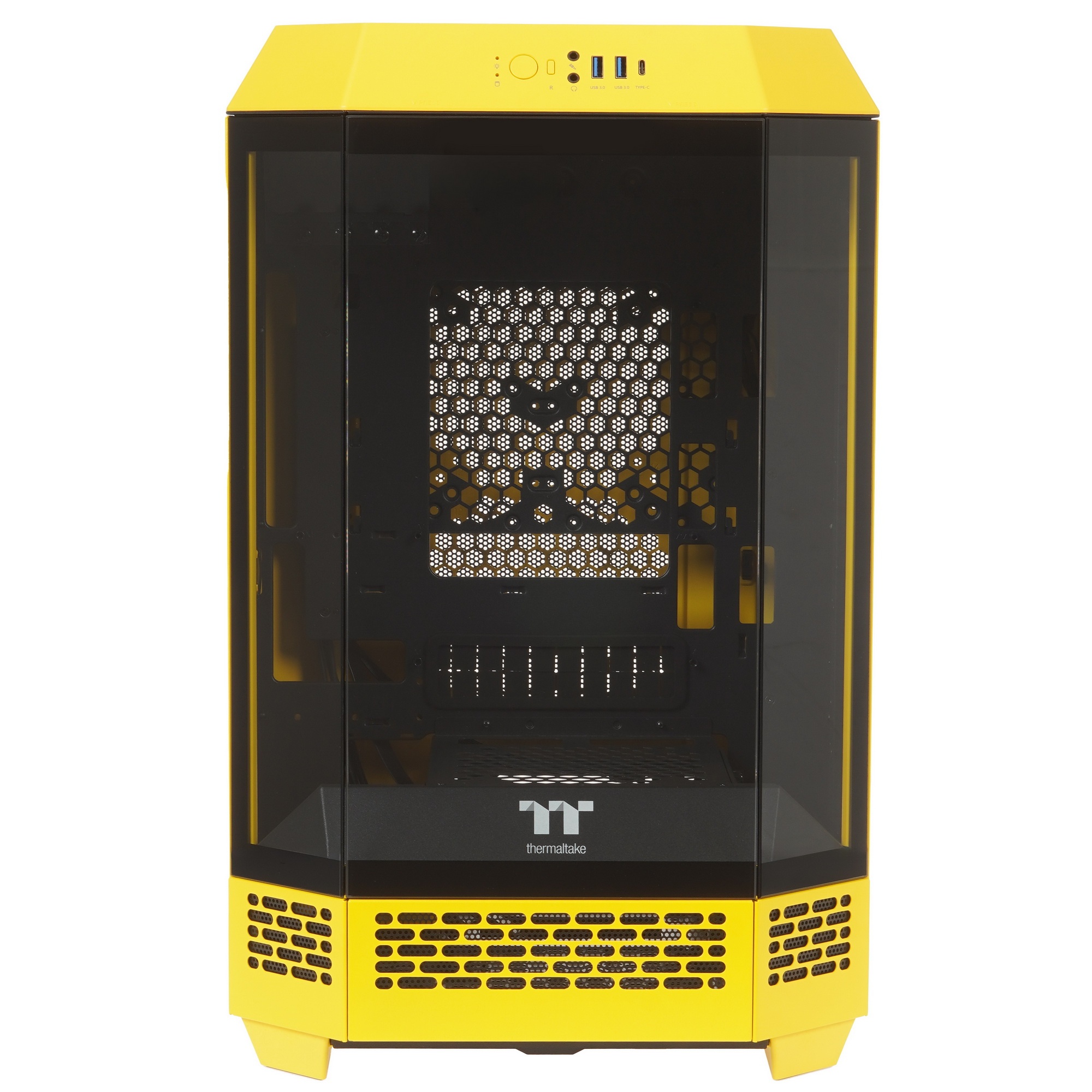 Корпус Thermaltake The Tower 300 желтый без БП miniITX 8x120mm 6x140mm 2xUSB3.0 audio bott PSU
