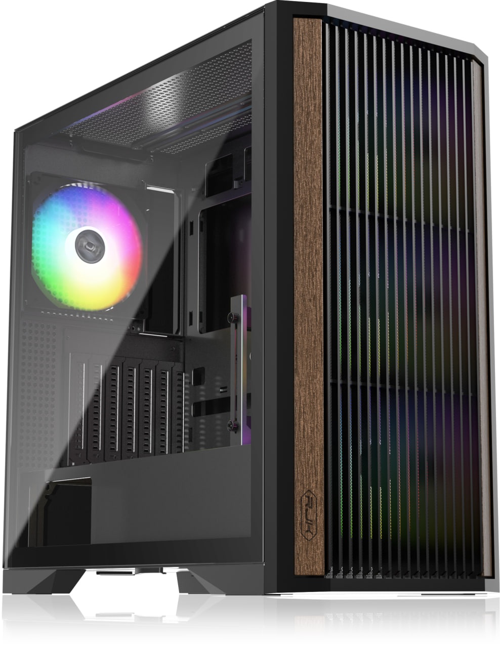 Компьютерный корпус без блока питания Case Raijintek AGOS MAX-MS4, Midi-Tower, TG, 4x140mm ARGB, 2xU