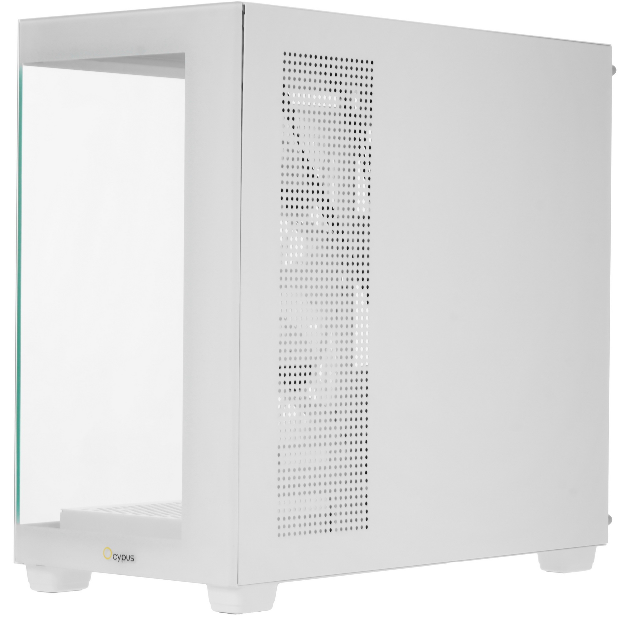 Корпус для ПК Case Ocypus Gamma C52 WH ARGB mATX / win / white / 3 ARGB fans / no PSU / Tempered Gla