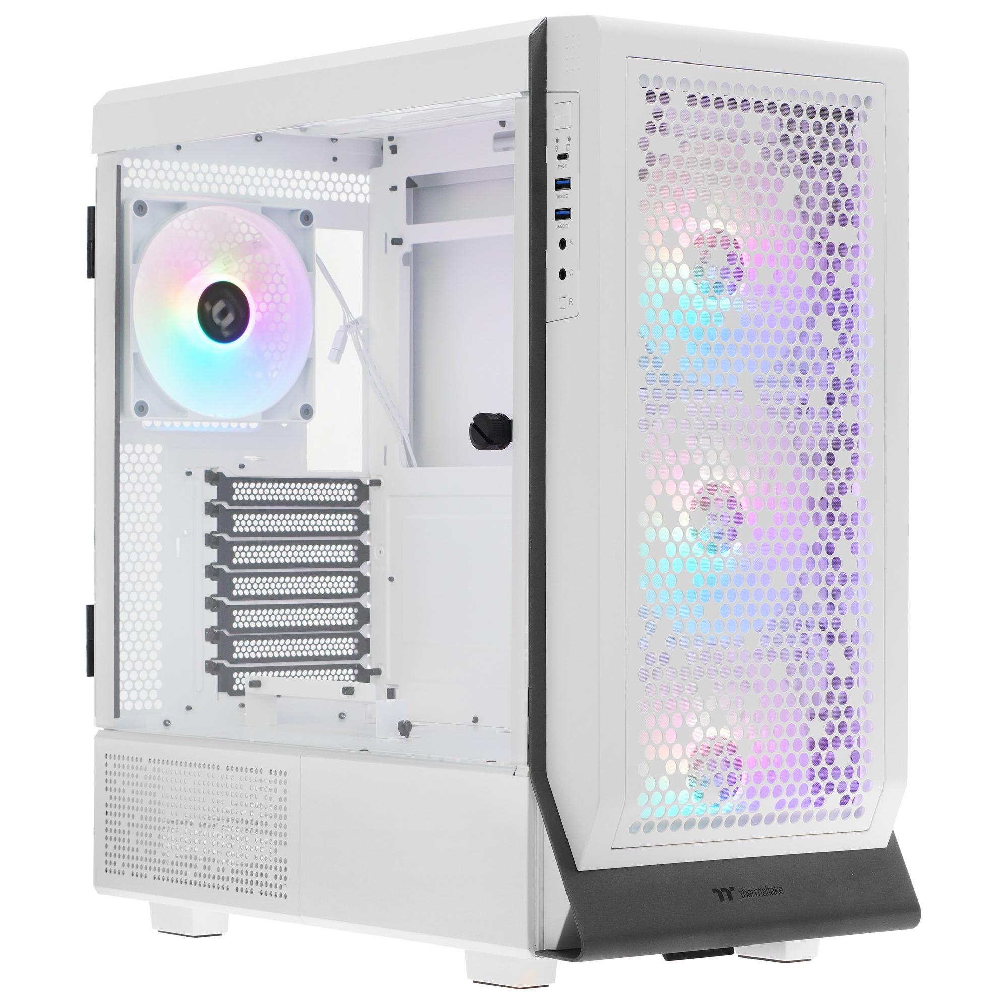 Компьютерный корпус Thermaltake Ceres 500 TG ARGB белый без БП ATX 4x140mm 2xUSB3.0 1xUSB3.1 audio b
