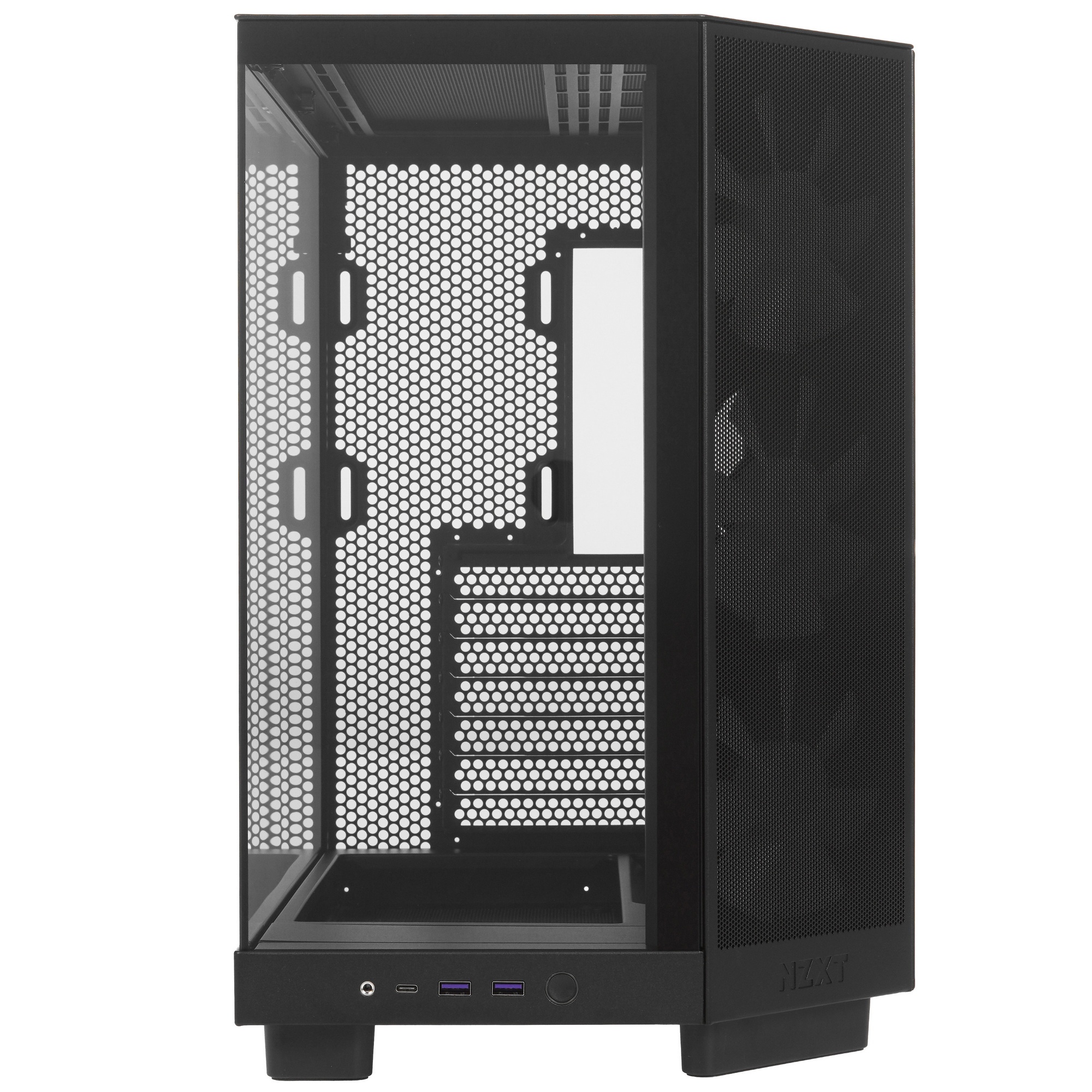 Корпус без блока питания/ Case NZXT H6 Flow RGB (2023), Midi-Tower, TG, 3x120mm RGB, 2xUSB-A 3.2 + 1