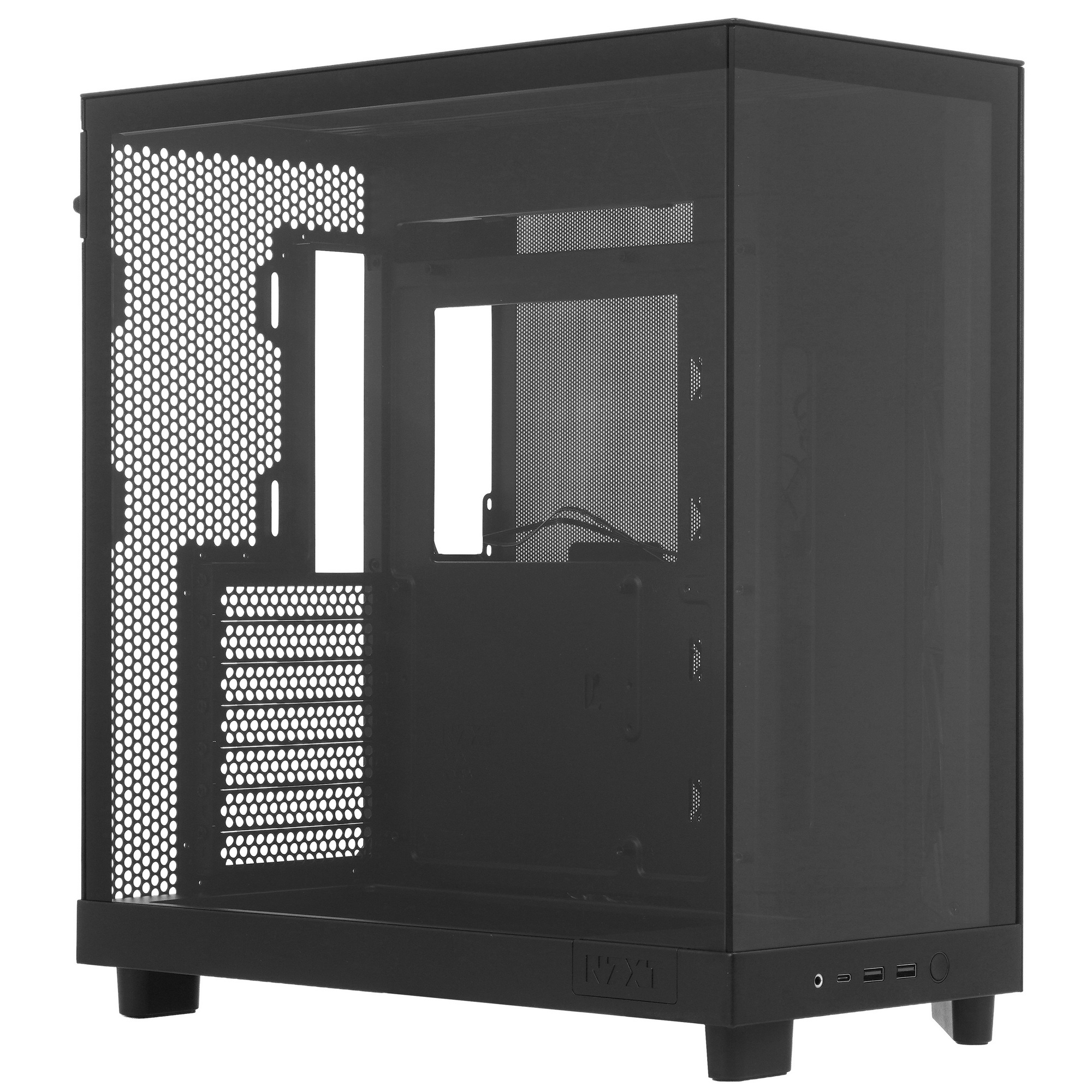 Корпус без блока питания/ Case NZXT H6 Flow RGB (2023), Midi-Tower, TG, 3x120mm RGB, 2xUSB-A 3.2 + 1