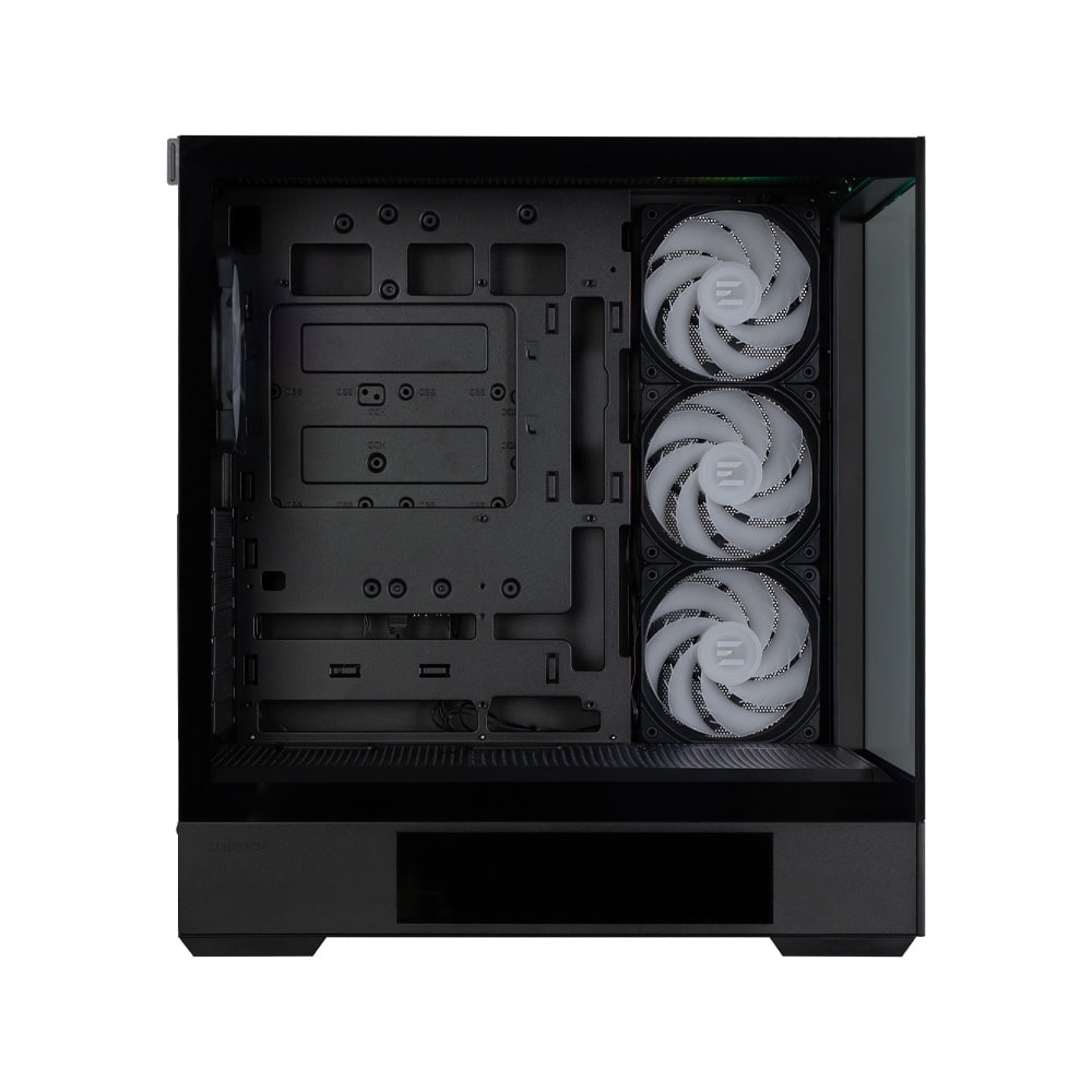 Компьютерный корпус ZALMAN P40 DS, ATX, BLACK, WINDOW, 9.1-inch LCD screen, 2xCombo(2.5” or 3.5”), 1