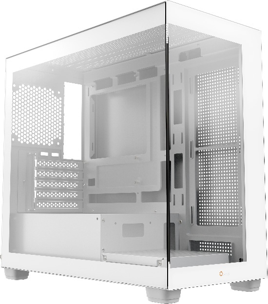 Корпус для ПК Case Ocypus Gamma C52 WH mATX / win / white / no PSU / Tempered Glass