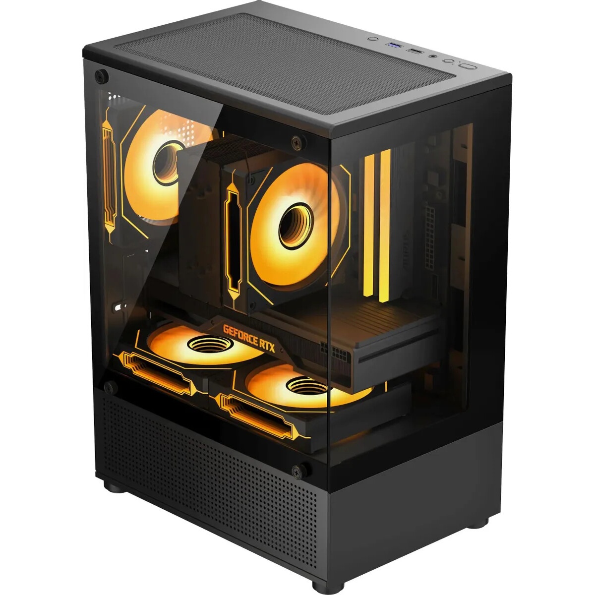 Корпус Accord ACC-350-02B черный без БП mATX 1x120mm 1xUSB2.0 1xUSB3.0 1xUSB3.1 audio