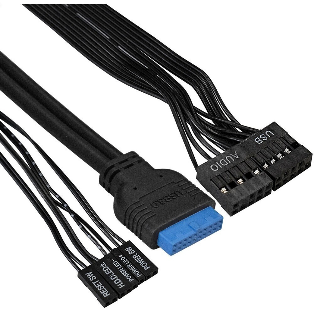 Корпус без блока питания Foxline FL-301, ATX, 4xUSB2.0, HDA, w/o FAN, w/o PSU, no PowerCord, w/DVD-R