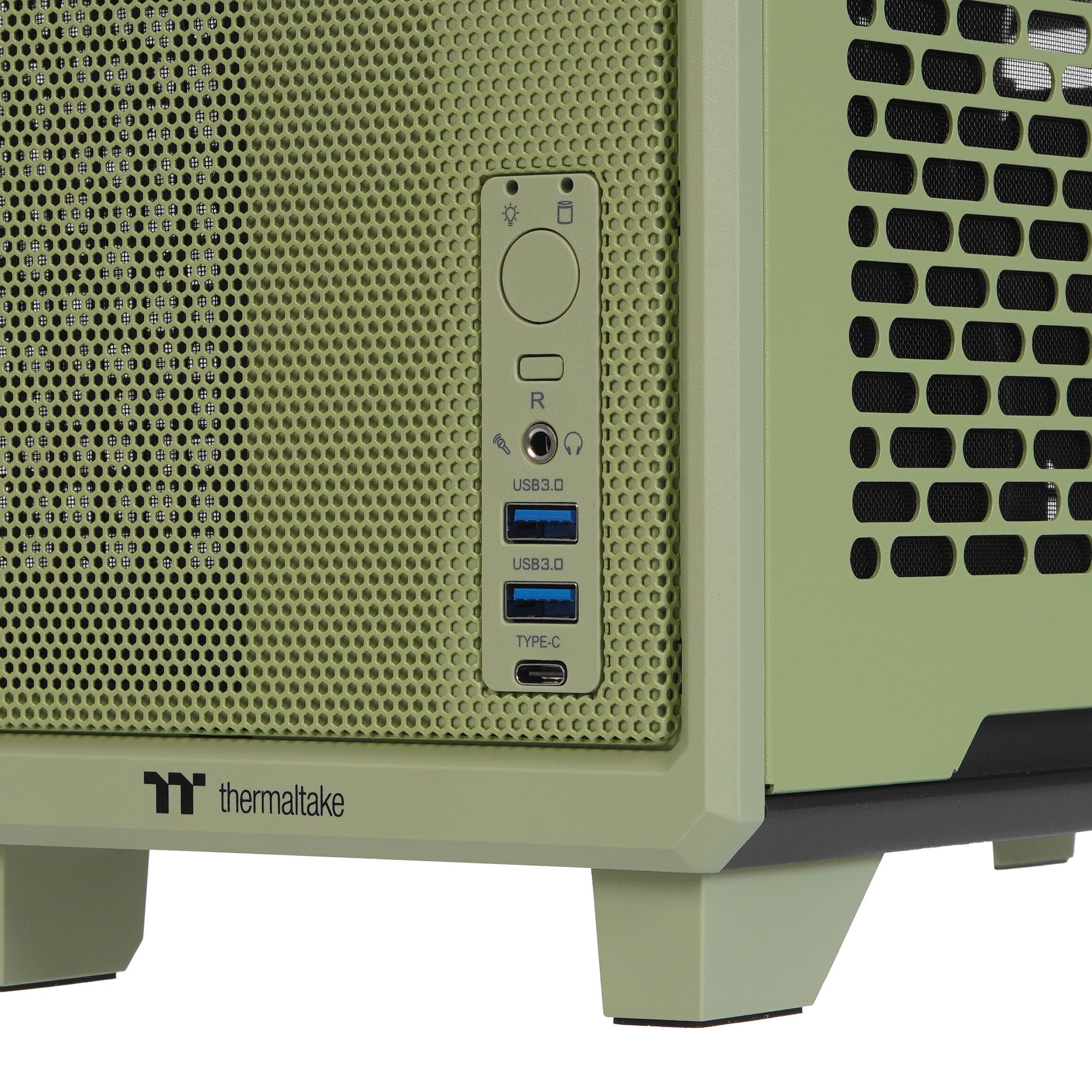 Корпус Thermaltake TR100,без БП, SFF, зеленый, 0, 8x140mm 2x200mm
