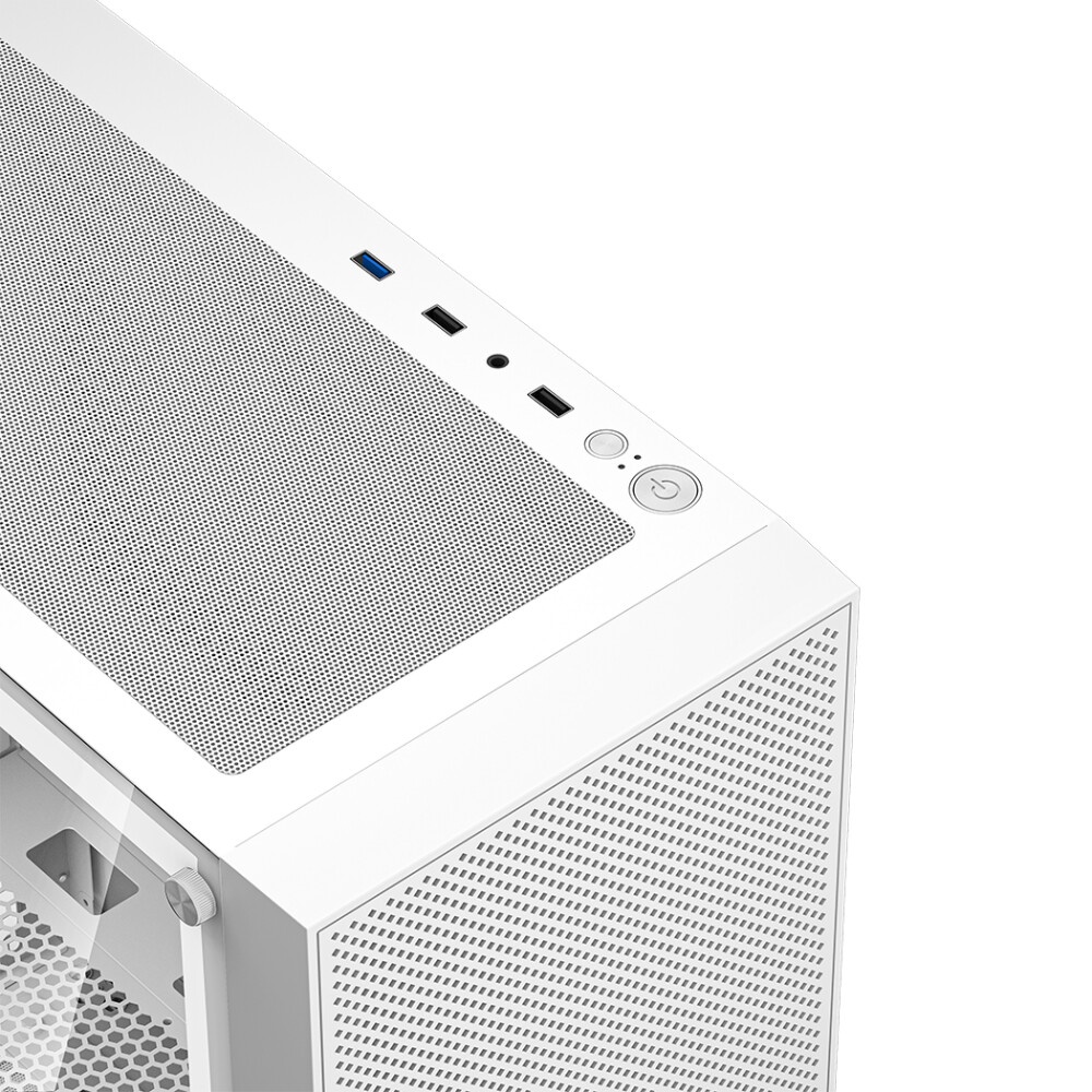 Корпус без блока питания PCCOOLER C3B310 WH, Mesh Mid Tower, White, TG, 0.4 SPCC, no fans mATX, mITX