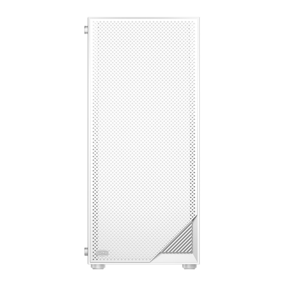Корпус без блока питания PCCOOLER C3B310 WH, Mesh Mid Tower, White, TG, 0.4 SPCC, no fans mATX, mITX