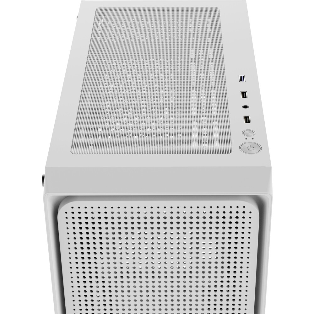 Корпус без блока питания PCCOOLER C3B310 WH, Mesh Mid Tower, White, TG, 0.4 SPCC, no fans mATX, mITX