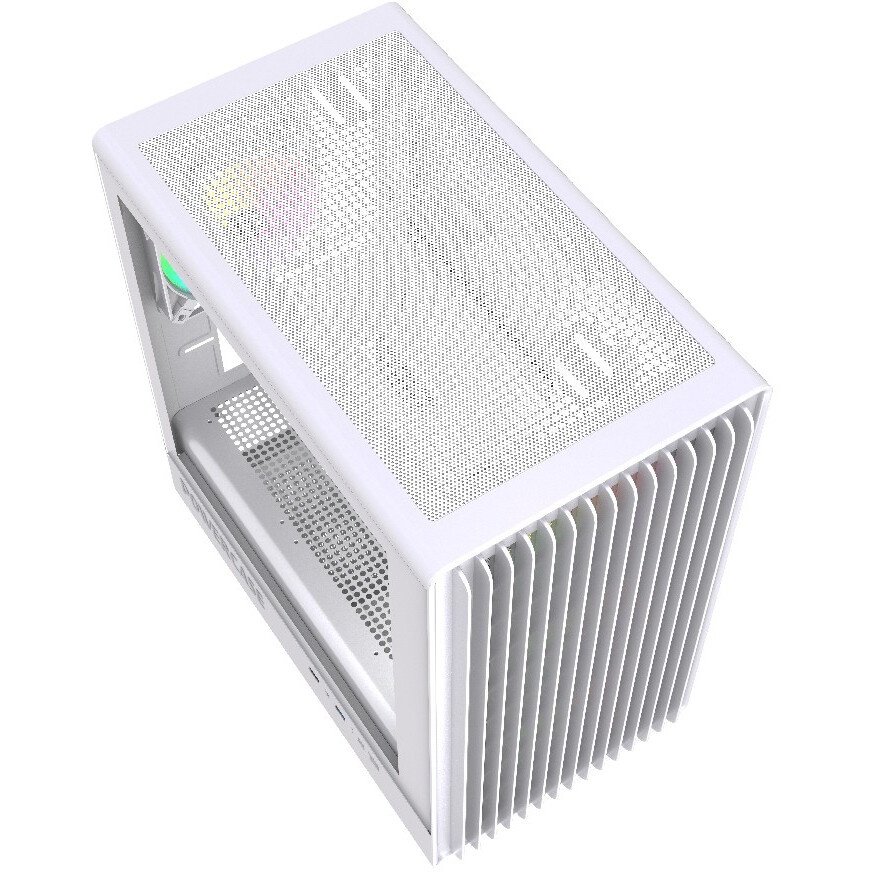 Корпус без блока питания PCCOOLER C3B310 WH, Mesh Mid Tower, White, TG, 0.4 SPCC, no fans mATX, mITX
