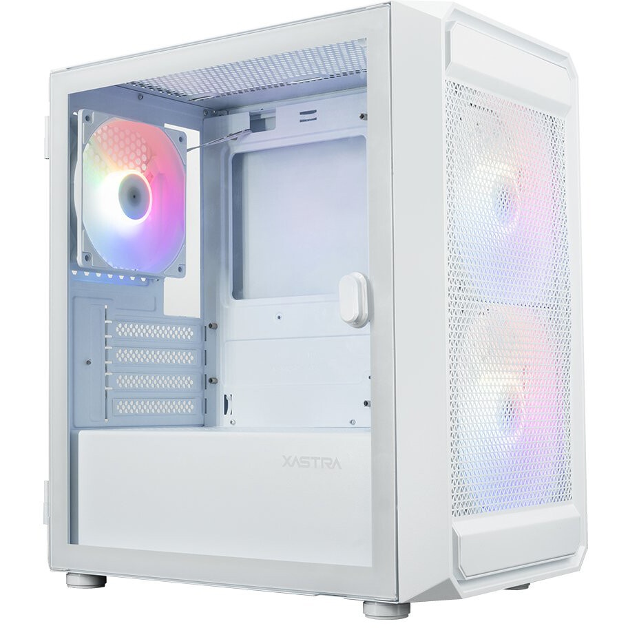 Корпус без блока питания PCCOOLER C3B310 WH, Mesh Mid Tower, White, TG, 0.4 SPCC, no fans mATX, mITX