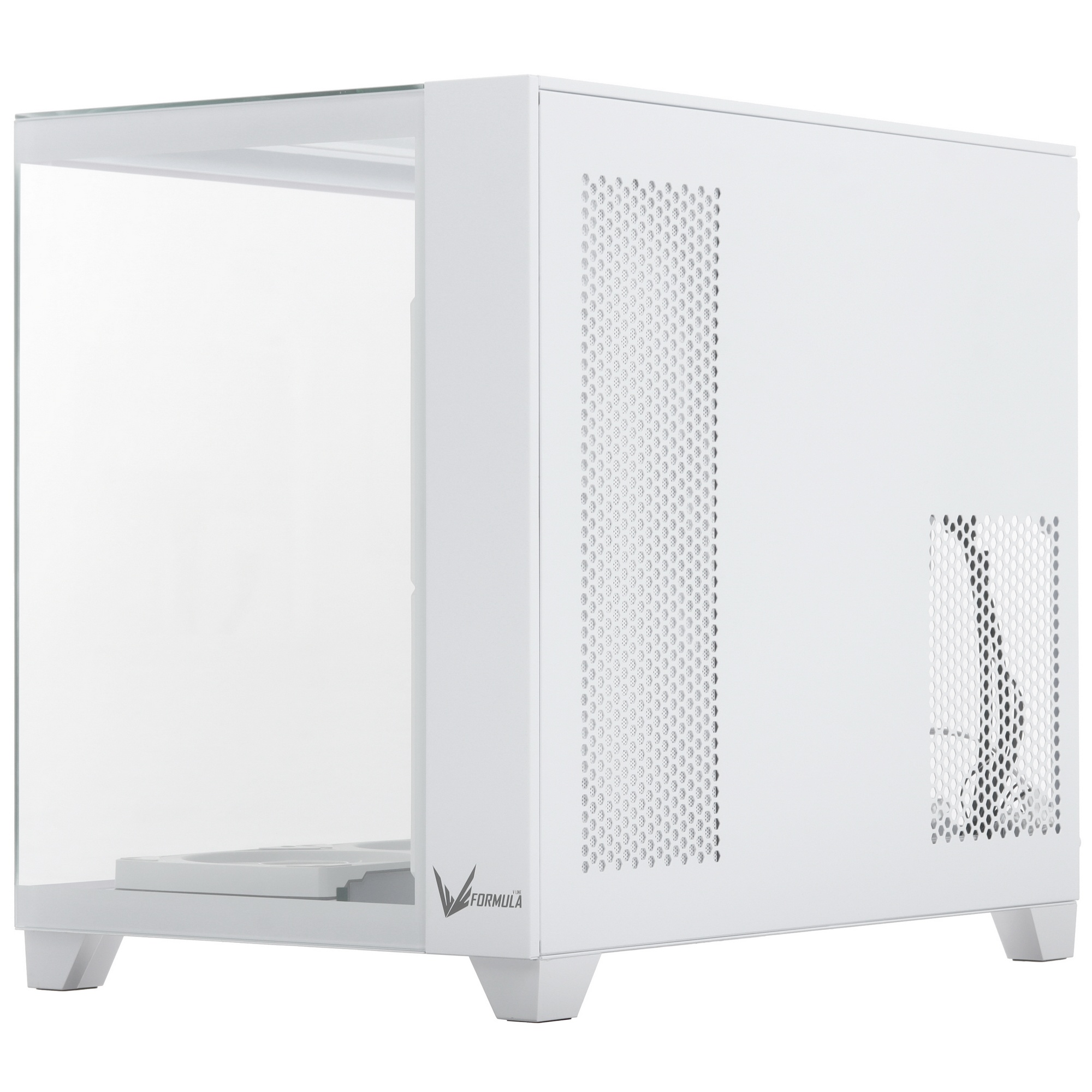 Компьютерный корпус Formula Crystal Z9ML Floe белый без БП mATX 4x120mm 2xUSB3.0 1xUSB3.1 audio bott