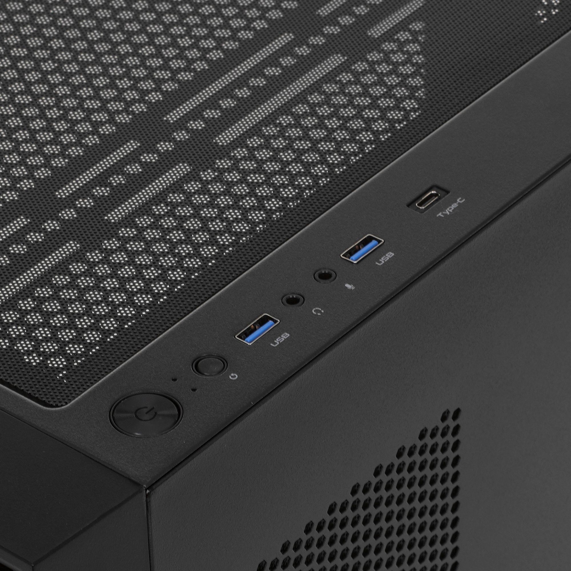 Компьютерный корпус Chieftec Night Hunter черный без БП ATX 4x140mm audio bott PSU