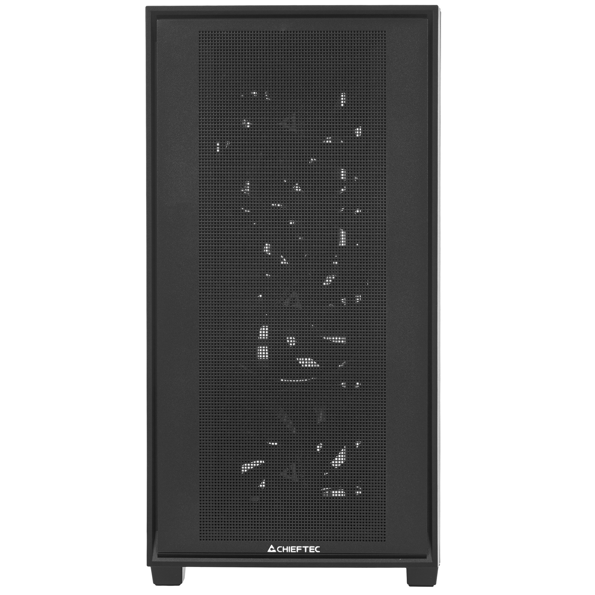 Компьютерный корпус Chieftec Night Hunter черный без БП ATX 4x140mm audio bott PSU