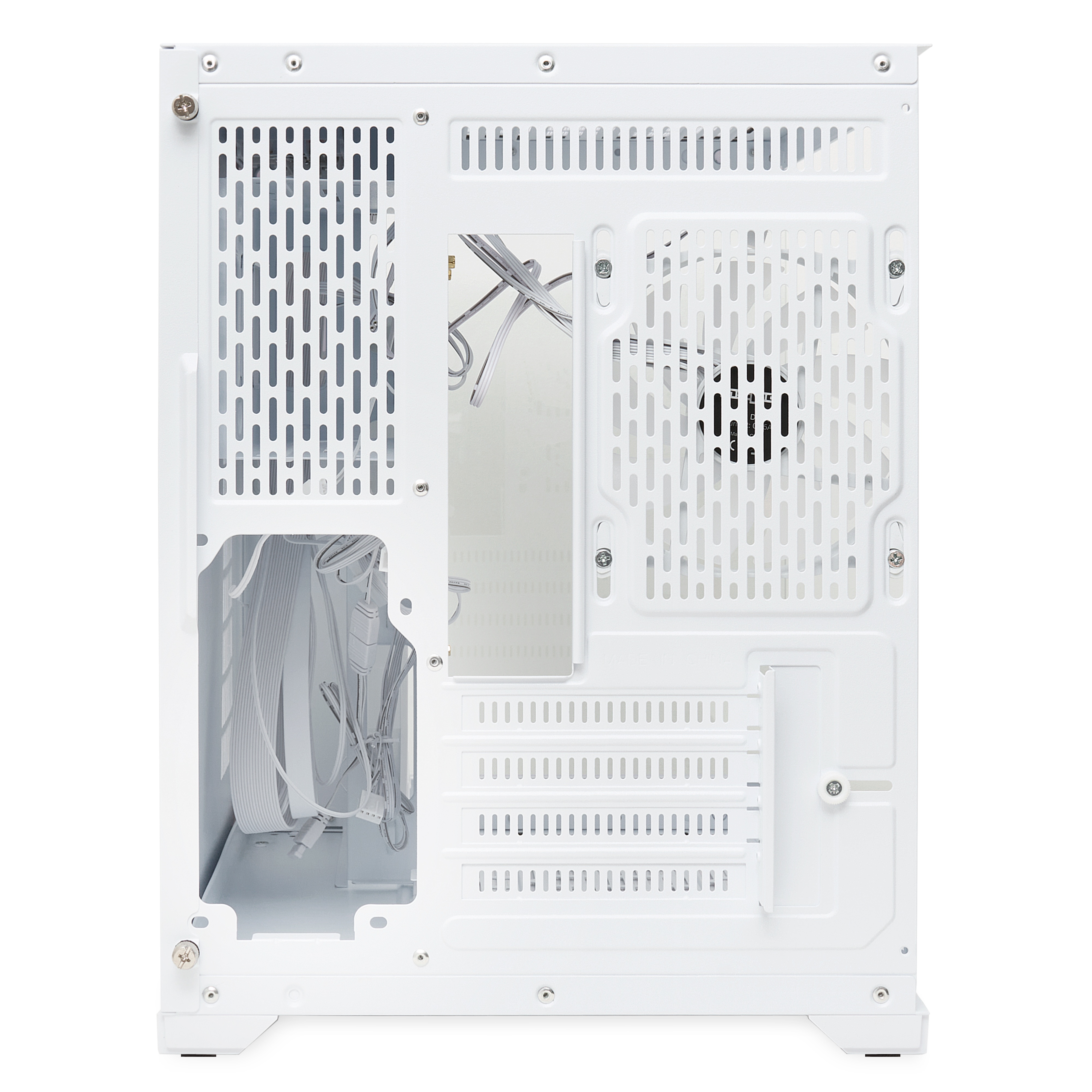 Компьютерный корпус  HSPD F330, Panoramic Mini-tower, White, TG, 0.5 SPCC, 3x120mm ARGB mATX, mITX 1
