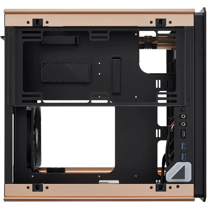 Корпус Azza Regis черный без БП ATX 4x120mm 2xUSB3.0 audio bott PSU