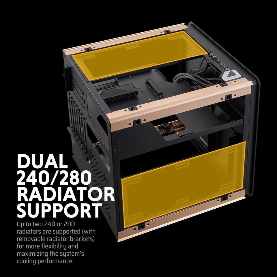 Корпус Azza Regis черный без БП ATX 4x120mm 2xUSB3.0 audio bott PSU