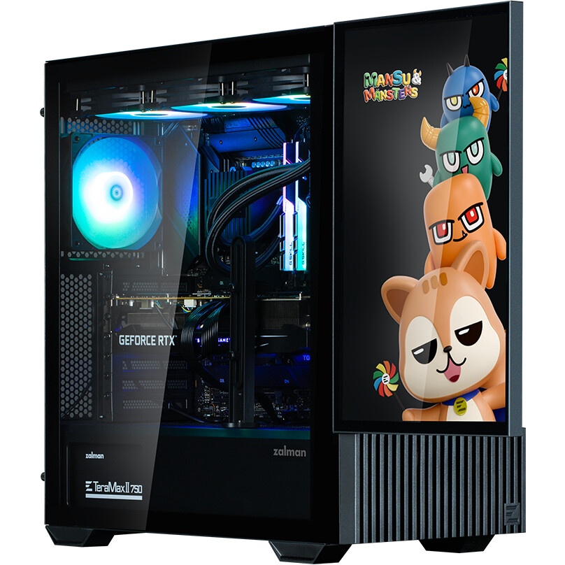 Корпус Azza Regis черный без БП ATX 4x120mm 2xUSB3.0 audio bott PSU