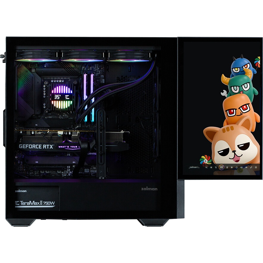 Корпус Azza Regis черный без БП ATX 4x120mm 2xUSB3.0 audio bott PSU