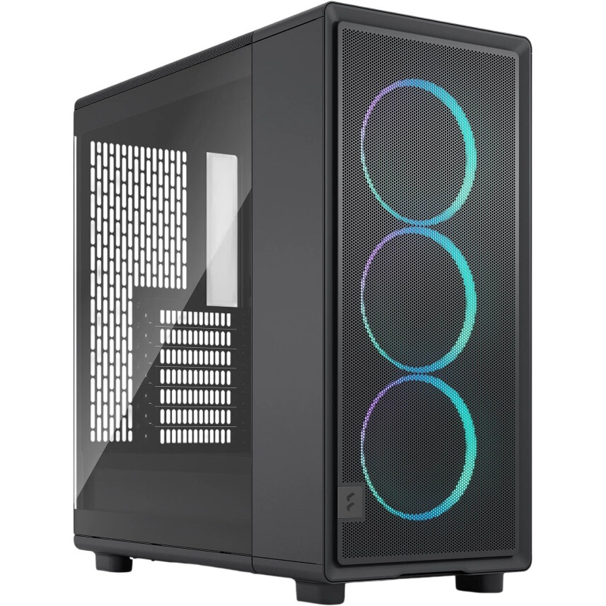 Корпус Azza Regis черный без БП ATX 4x120mm 2xUSB3.0 audio bott PSU