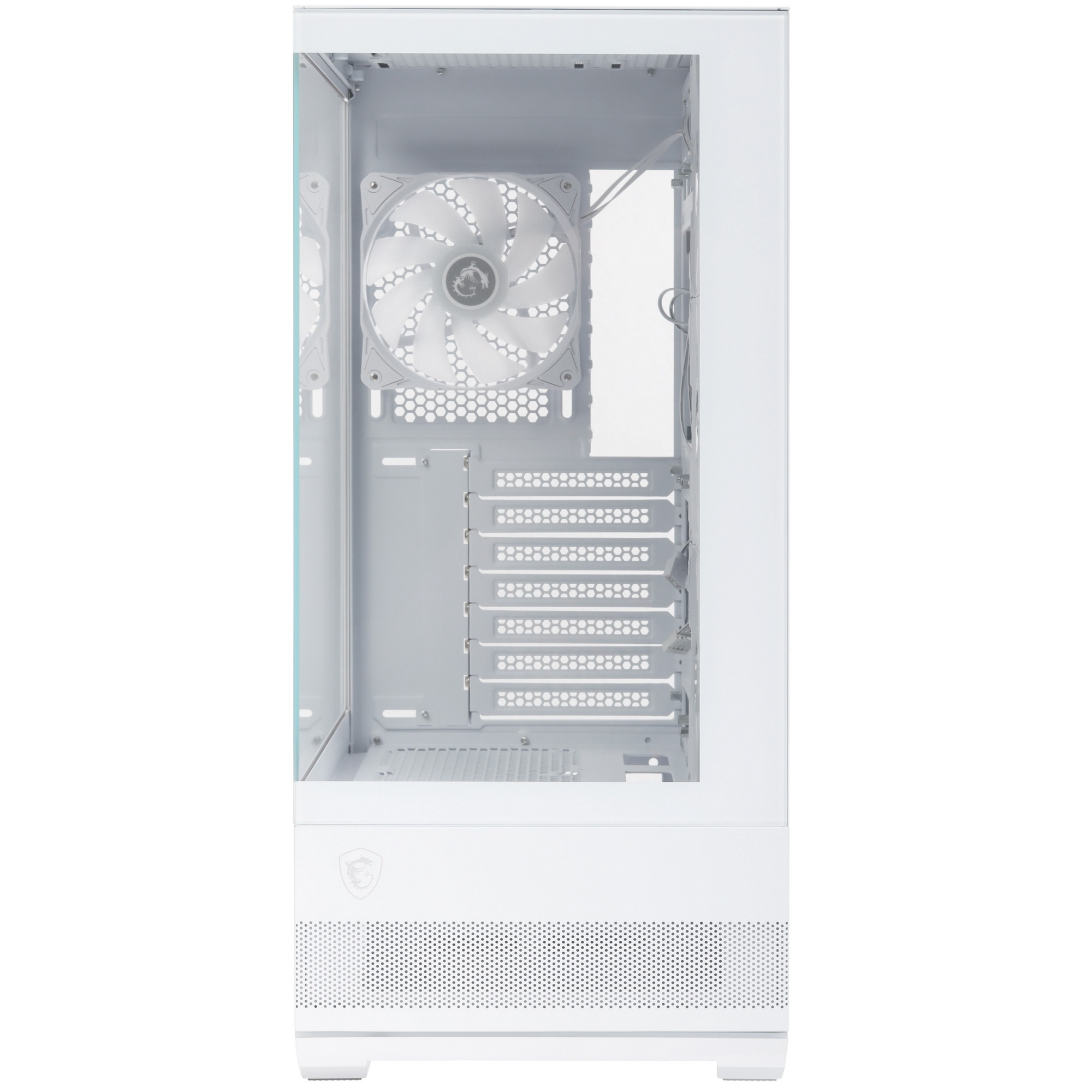 Корпус MSI MAG Pano 110R PZ белый без БП ATX 6x120mm 7x140mm 2xUSB3.0 1xUSB3.1 audio AirDuct bott PS