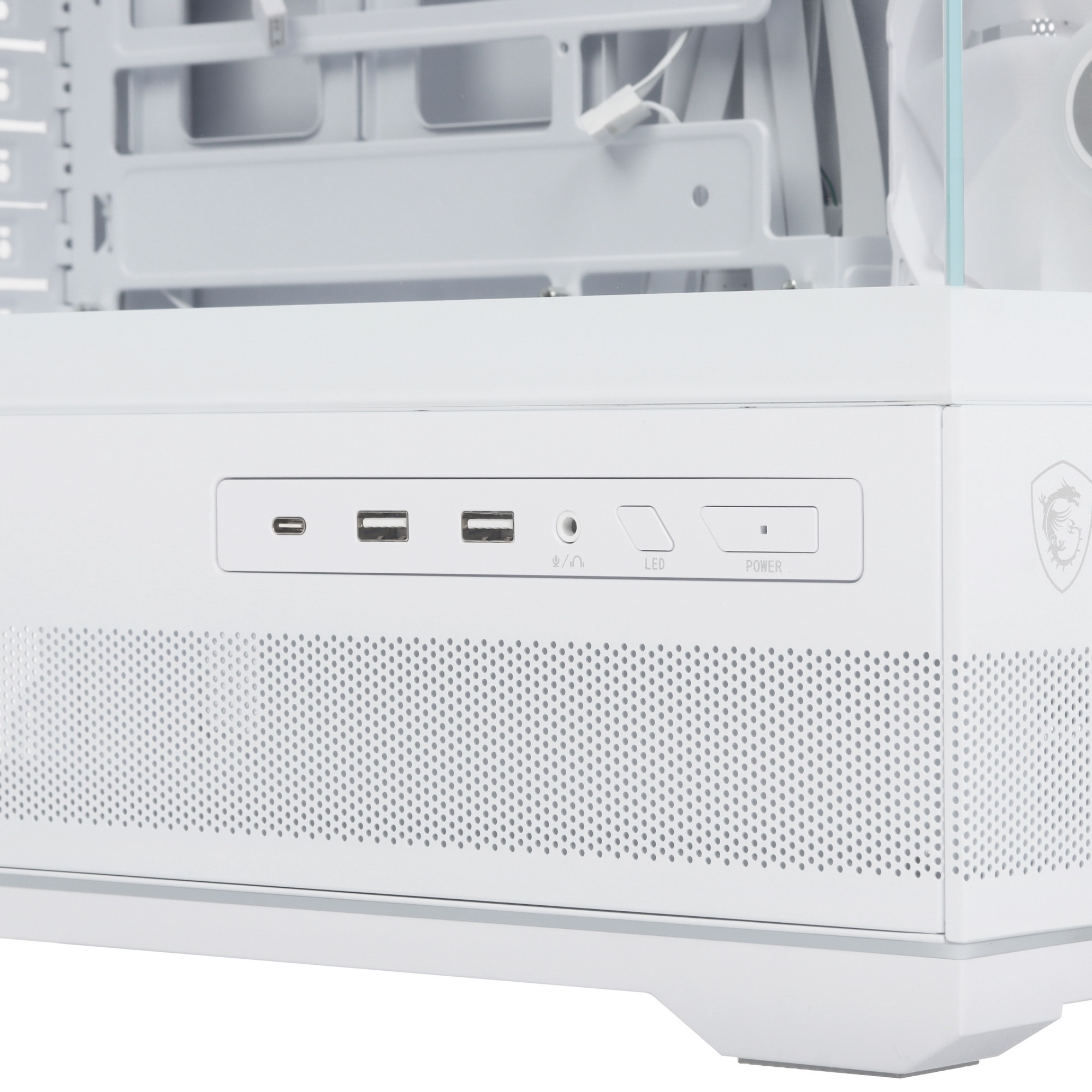 Корпус MSI MAG Pano 110R PZ белый без БП ATX 6x120mm 7x140mm 2xUSB3.0 1xUSB3.1 audio AirDuct bott PS