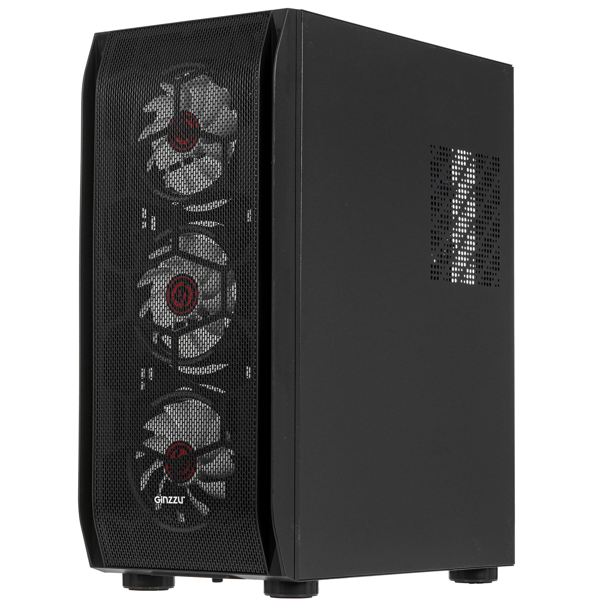 Корпус Ginzzu GL300 FAN 12CM RGB*4 USB3.0 Window