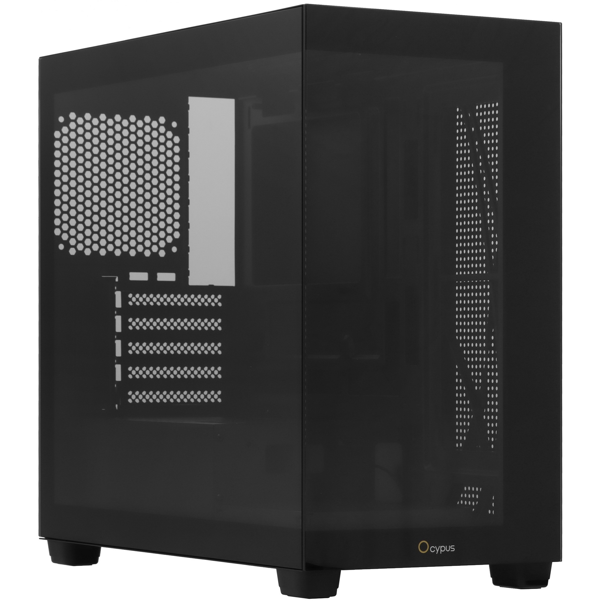 Корпус для ПК Case Ocypus Gamma C52 BK mATX / win / black / no PSU / Tempered Glass