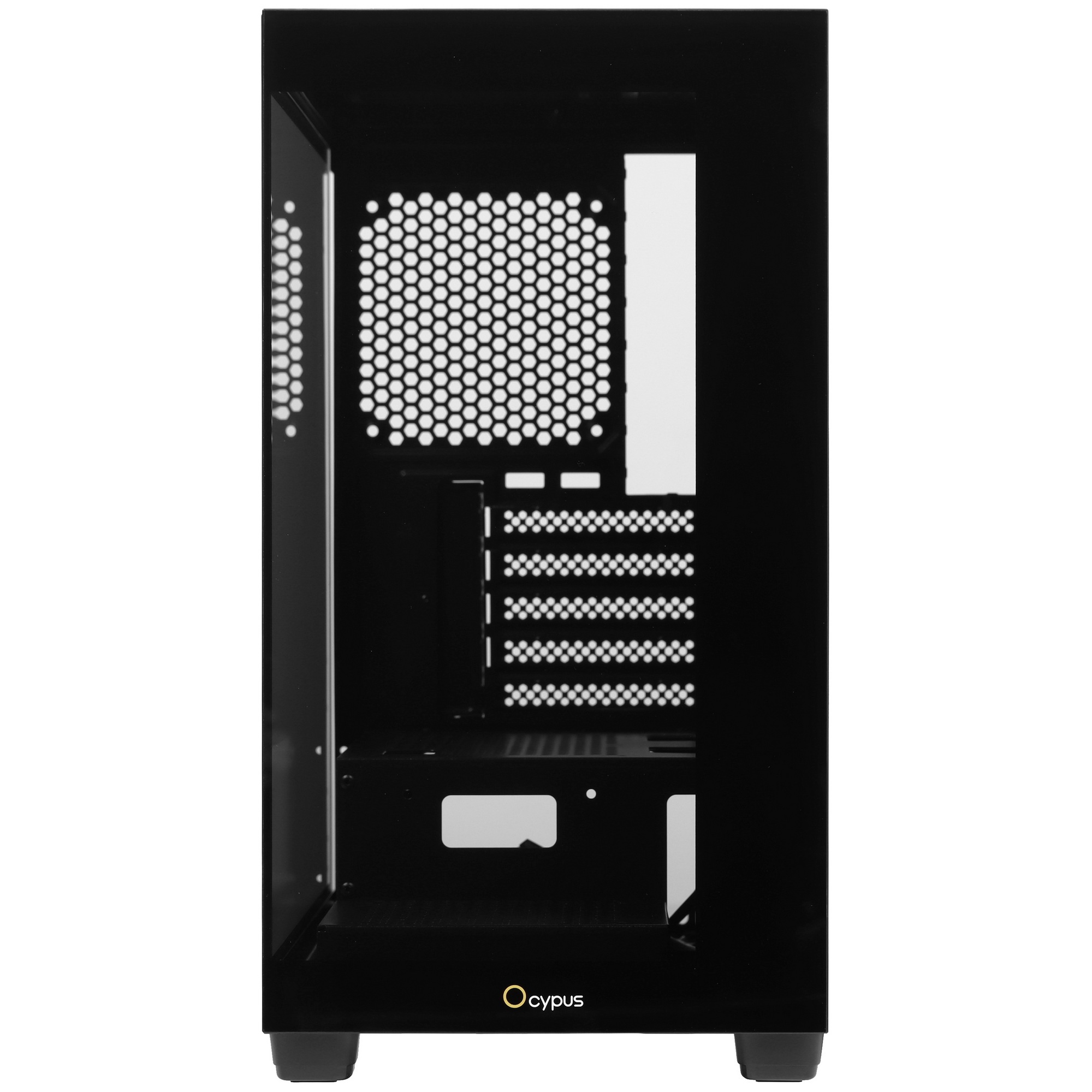 Корпус для ПК Case Ocypus Gamma C52 BK mATX / win / black / no PSU / Tempered Glass