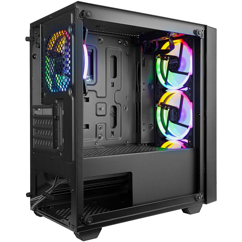 Компьютерный корпус Ginzzu CL406 mATX FAN 3*12 FRGB (12RR4)