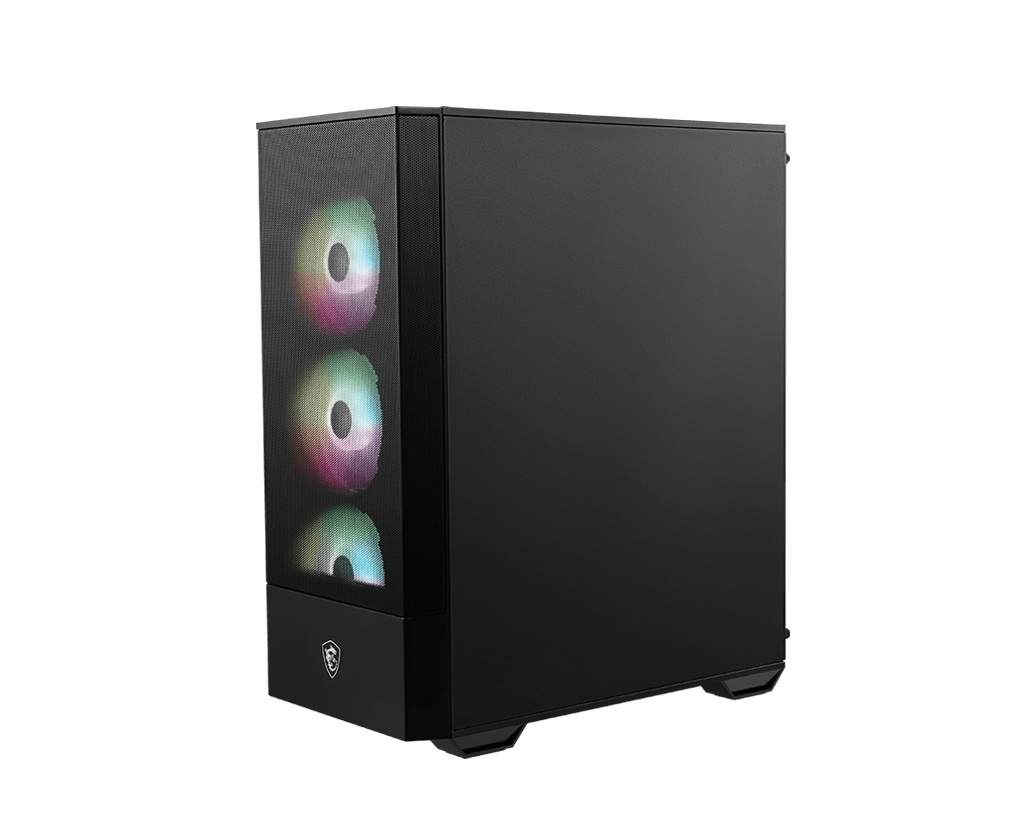 Компьютерный корпус без блока питания Case MSI MAG FORGE 112R, Midi-Tower, TG, 4x120mm ARGB, 2xUSB 3